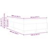 vidaXL Bettrahmen mit Matratze Dunkelgrau 120 x 200 cm Stoff