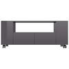 vidaXL TV-Schrank Hochglanz-Grau 120x35x48 cm Holzwerkstoff