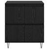 vidaXL Sideboards 3 pcs Schwarz Eichen-Optik 180 x 35 x 70 cm