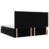 vidaXL Aufbewahrungsbett mit Matratze Schwarz 200 x 200 cm Kunstleder