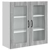 vidaXL Wandglas-Schrank PORTO Graues Sonoma 80 x 31 x 80 cm