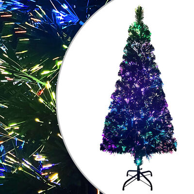 vidaXL Künstlicher Weihnachtsbaum mit Ständer Grün 180 cm Glasfaser