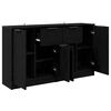 vidaXL Sideboards 2 pcs Schwarz Eichen-Optik 60 x 30 x 70 cm