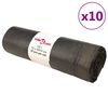 vidaXL M&uuml;lls&auml;cke mit Zugband 250 Stk. Schwarz 120 L