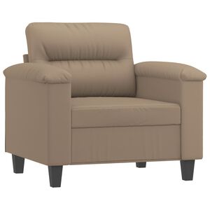 vidaXL Sessel Cappuccino 60 cm Kunstleder