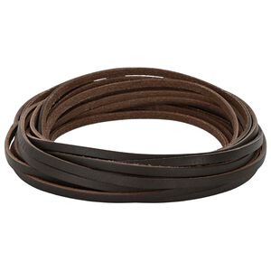vidaXL Lederriemen 1 Dunkelbraun 500 x 0,3 cm Leder