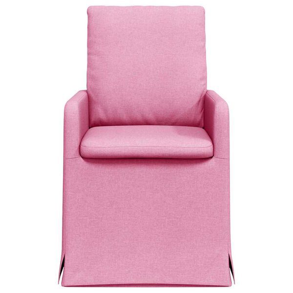 vidaXL Esszimmerst&uuml;hle 2 pcs Rosa 57 x 67 x 98 cm Stoff