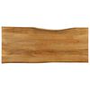 vidaXL Tischplatte mit Baumkante 140x60x2,5 cm Massivholz Mango