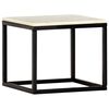 vidaXL Couchtisch Weiß 40×40×35 cm Echtstein in Marmoroptik