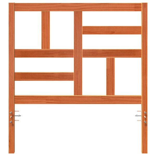vidaXL Bettkopfteil Wachsbraun 105,5 x 4 x 104 cm Massives Kiefernholz