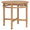 vidaXL Esstisch &Oslash; 80 cm Massivholz Teak