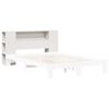 vidaXL Kopfteil mit Stauraum Weiß 120 cm Massivholz Kiefer