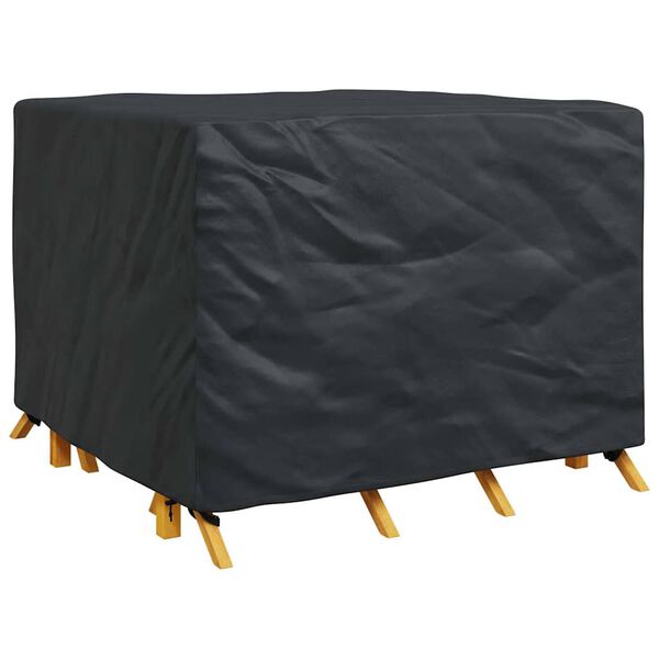 vidaXL M&ouml;belbezug Uni Schwarz 135 x 135 x 90 cm Stoff