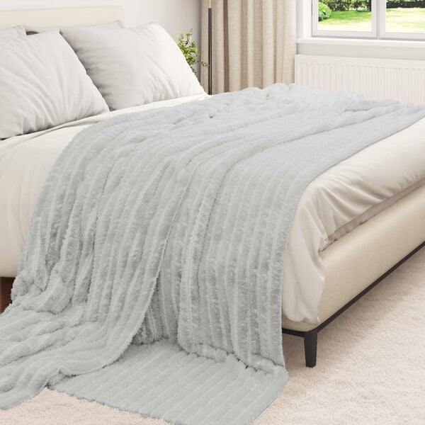 vidaXL Wohndecken 6 pcs Grau 240 x 220 cm Fleece