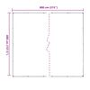vidaXL Plane Transparent 4 x 8 m PVC