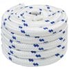 vidaXL Mehrzweck-Allzweckseil 40 mm 25 m Wei&szlig; und Blau PP