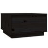 vidaXL Couchtisch Schwarz 55x56x32 cm Massivholz Kiefer
