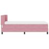 vidaXL Boxspringbett mit Matratze Rosa 200 x 80 cm Polyester