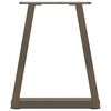 vidaXL Couchtischbeine V-Form 2 Stück Naturstahl 28x(42-43,3) cm Stahl