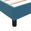 vidaXL Boxspringbett mit Matratze Dunkelblau 80x220 cm Samt