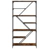 vidaXL B&uuml;cherregal R&auml;uchereiche 91x36x176 cm Holzwerkstoff und Stahl