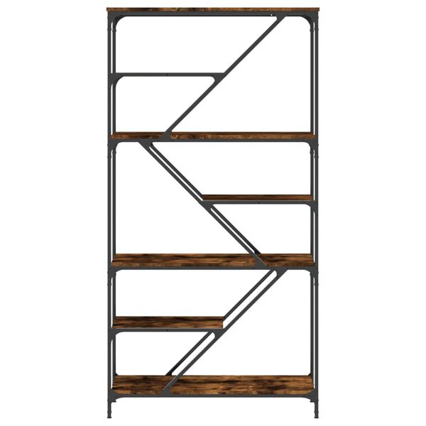 vidaXL B&uuml;cherregal R&auml;uchereiche 91x36x176 cm Holzwerkstoff und Stahl