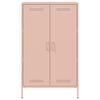 vidaXL Highboard Rosa 68x39x113 cm Stahl