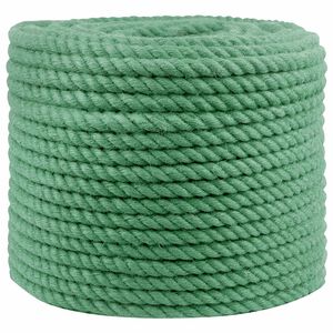 vidaXL Juteseil 14 mm Gr&uuml;n 100% Tossa Jute