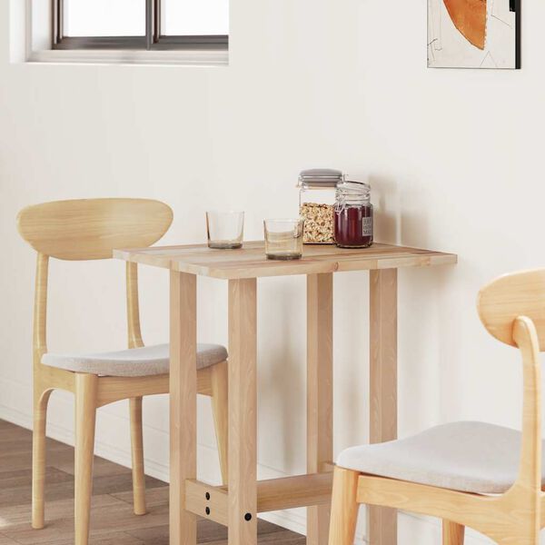 vidaXL Tischplatte Rechteckig 60x50x2 cm Massivholz Akazie