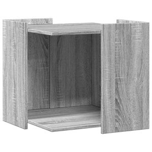 vidaXL Katzenklo Grau Sonoma 53x53x51 cm Holzwerkstoff