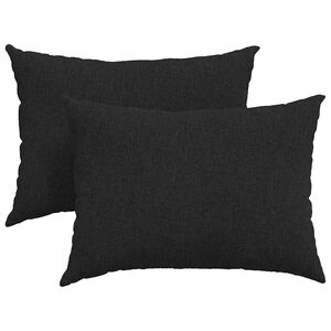 vidaXL Sofakissen 2 pcs Schwarz 70 x 50 cm Stoff
