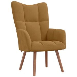 vidaXL Relaxsessel Braun Samt