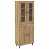 vidaXL Highboard 2 pcs Artisan-Eiche 69,5 x 34 x 180 cm Holzwerkstoff