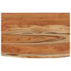 vidaXL Wandregal 70x40x2,5 cm Rechteckig Massivholz Akazie Baumkante