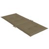 vidaXL Hochlehner-Auflagen 6 Stk. Melange Taupe 120x50x4 cm Stoff