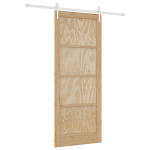 vidaXL Schiebet&uuml;r ORKDAL 86 x 211 cm Massives Kiefernholz
