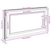 vidaXL Kellerfenster RISOR 110x50 cm Dreh Kipp DIN Links Weiß