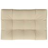 vidaXL Palettenkissen Beige 120x80x12 cm Stoff