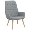 vidaXL Relaxsessel Hellgrau Stoff