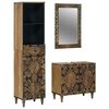 vidaXL Badezimmerm&ouml;bel-Set 3 stk. Braun 62 x 33 x 58 cm