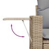 vidaXL Garten-Sofa-Set 10 pcs Beige und Hellgrau 90 x 55 x 71 cm