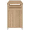 vidaXL Barwagen 120x50x90 cm Massivholz Teak