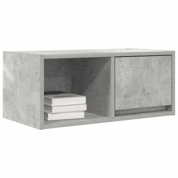 vidaXL TV-Schrank Betongrau 60x31x25,5 cm Holzwerkstoff