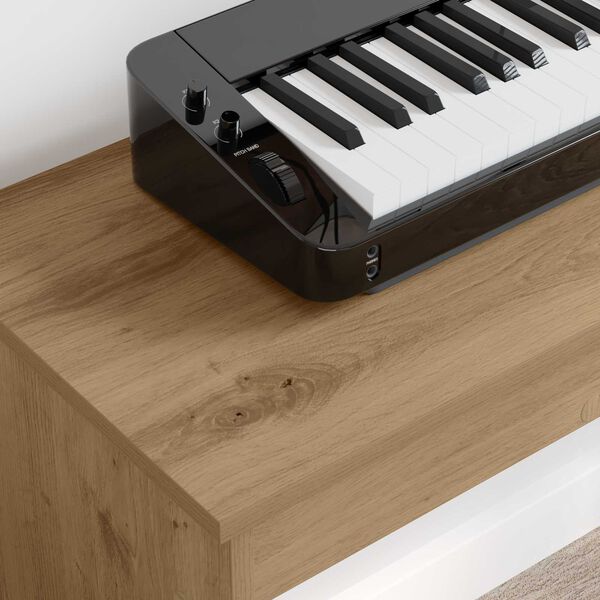 vidaXL Klavierst&auml;nder Artisan-Eiche 100 x 32 x 64 cm Holzwerkstoff