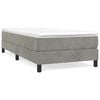 vidaXL Boxspringbettgestell Hellgrau 80x200 cm Samt