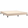 vidaXL Boxspringbettgestell Cappuccino-Braun 160x200 cm Kunstleder