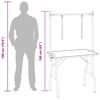 vidaXL Trimmtisch Schertisch mit 2 Schlingen für Hunde Katzen Klappbar