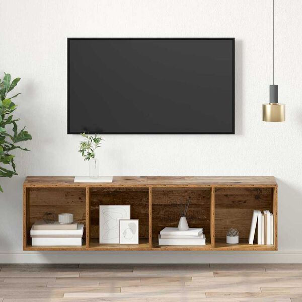 vidaXL TV-Schrankset Altholz 37 x 37 x 142,5 cm Holzwerkstoff