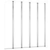 vidaXL Duschabtrennung 120x140 cm Hartglas Transparent