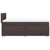 vidaXL Boxspringbett mit Matratze Dunkelbraun 80x200 cm Stoff